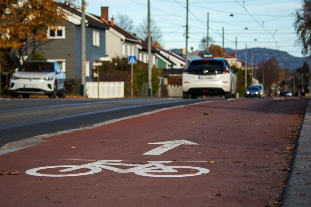 Grefsenveien er oppgradert, med sykkelfelt og overvannsanlegg